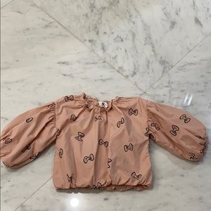 Stem balloon sleeve top